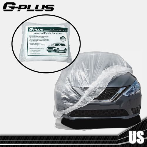 Clear Plastic Disposable Car Cover Temporary Universal Garage Rain Dust 2 Pack, US $14.96, image 6