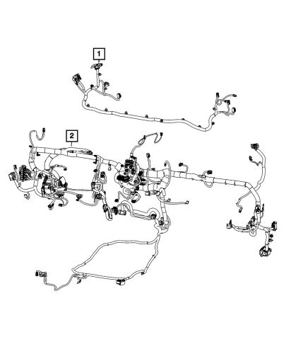 Genuine mopar instrument panel wiring 68549802ac