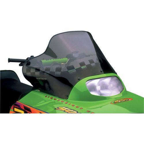 Powermadd cobra windshield - arctic cat smoke/black - snowmobile 12230