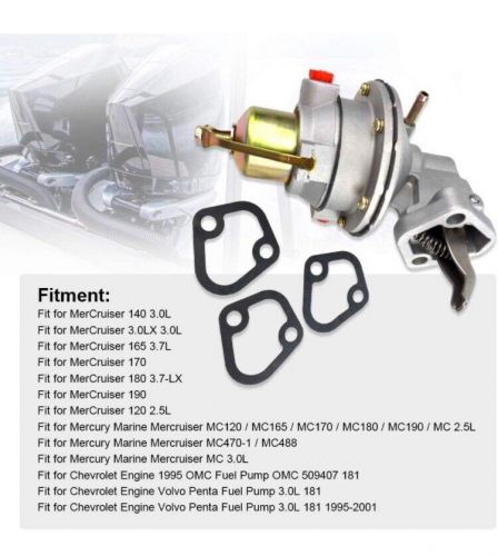 Mechanical fuel pump for mercruiser marin 454 502 7.4l 8.2l 18-8860 861677t