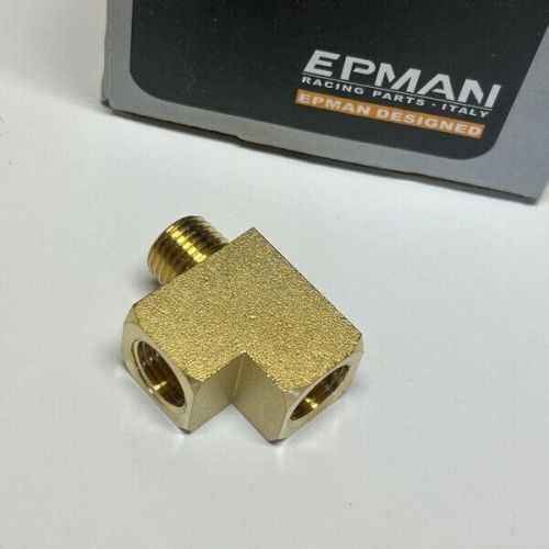 1/4 npt to 1/4 npt brass oil pressure gauge adapter t-piece ep-cgq123