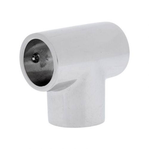 Boat hand rail fittings 90° tee 1&#034; marine grade 316 stainless steel  elbow tube