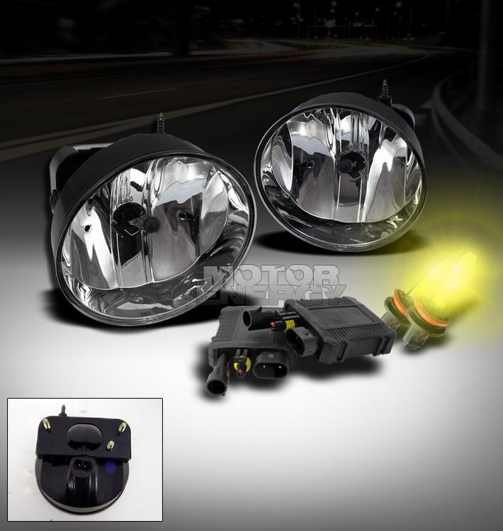 2002-2009 gmc envoy denali sle slt xl xuv bumper chrome fog light lamp+3000k hid