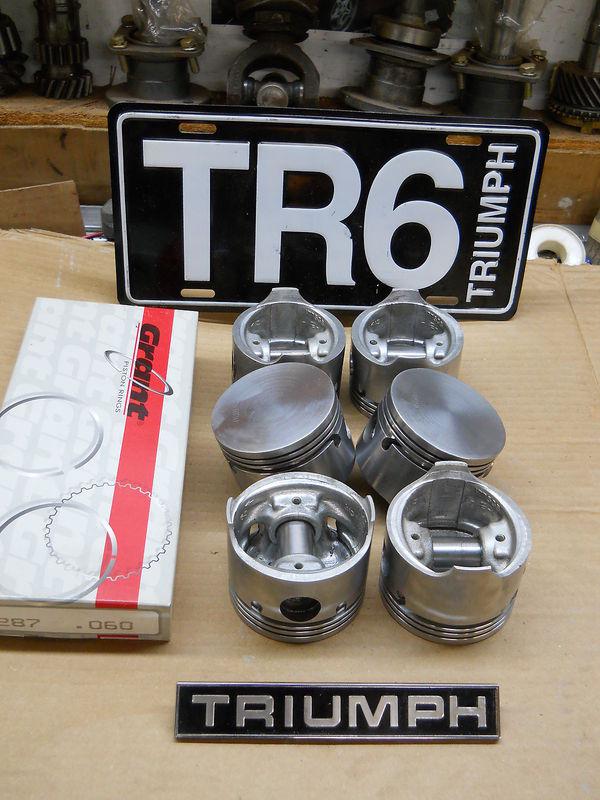 Tr6 gt6 tvr ae .060 pistons w/new grant rings perfect low low miless  lqqqk