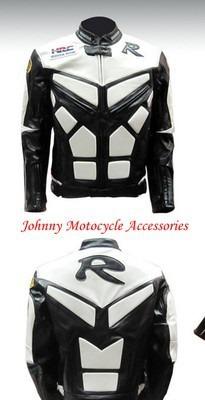 Motorcycle honda pu leather jacket  motor race black m size!  