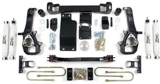 02-05 dodge ram 1500 4wd - zone offroad 5"suspension lift kit pn: d14