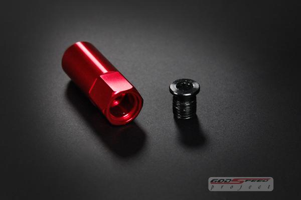 Godspeed t-5 wheel lug nuts 55mm 20 piece m12 x 1.25 open/close end red