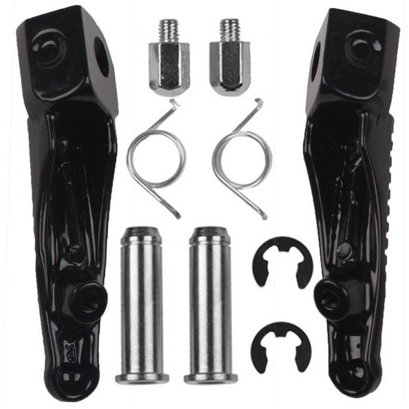 Aluminum front footrest foot pegs for kawasaki ninja er6f er6n zx-6r z1000 z750