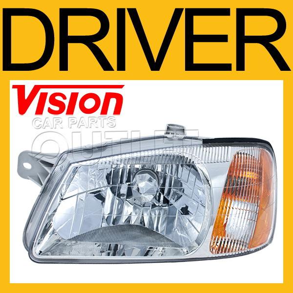 Driver side head light lamp for 00-02 hyundai accent 3dr 4dr hatchback sedan new