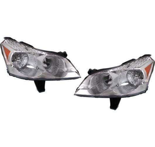 New headlamps headlights pair set of 2 sport utility fits 09-13 chevy traverse