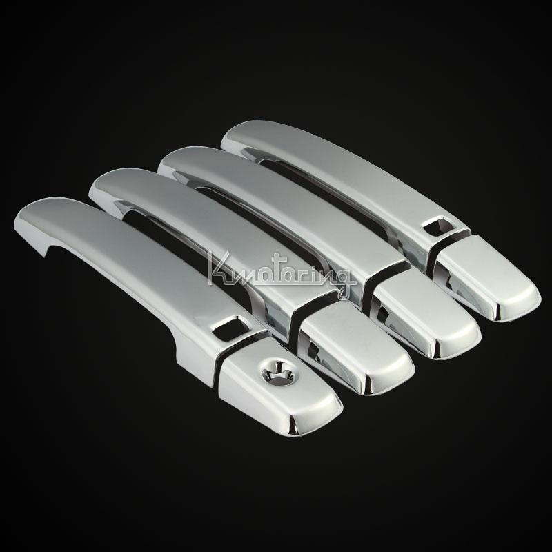 Chrome triple side door handle cover trim set for nissan altima sentra qashqai