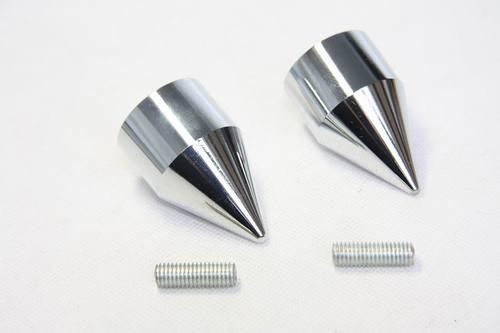 Spike bar ends fit kawasaki ninja 250 500 zx600 zx6 636 zzr600 zx6r zx6rr chrome