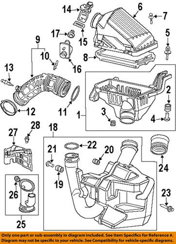 Honda oem 17254raaa00 air intake-intake tube