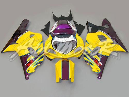  for gsx-r750 00-03 gsxr600 01-03 injection fairing yellow purple 6147k