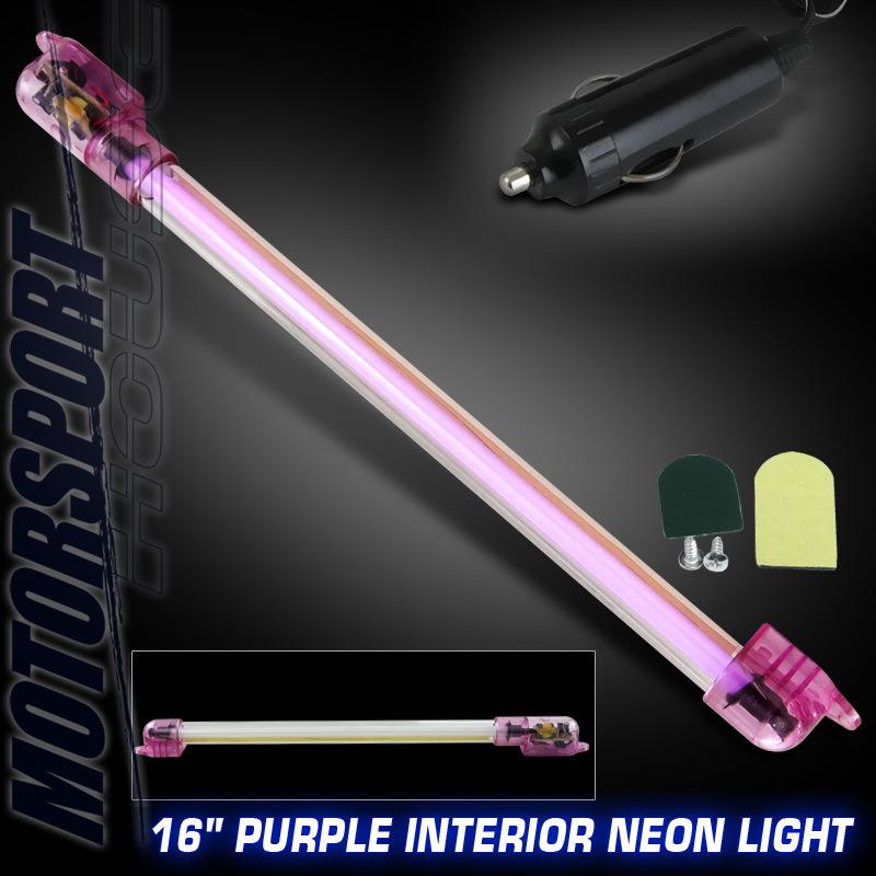 Brand new 16" interior neon light kit tube purple replacement honda civic 