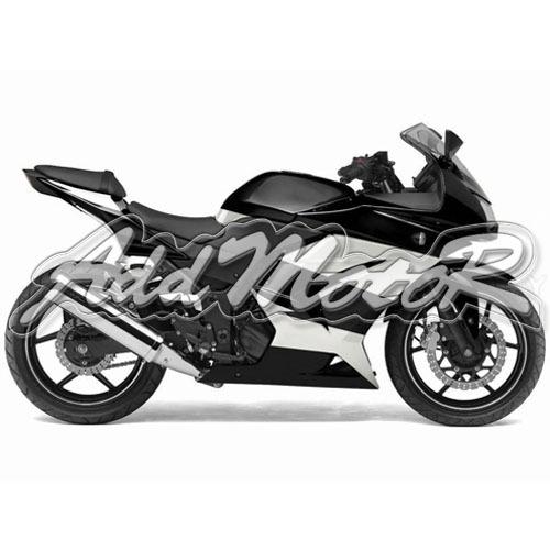 Injection molded fit ex250 250r 2008-2012 2009 2010 white black fairing l25180k