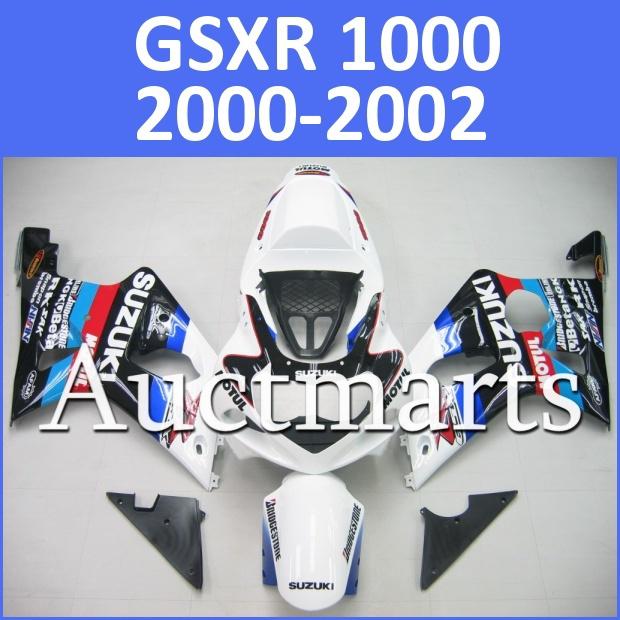 Fit suzuki 00 01 02 gsxr 1000 gsx-r1000 2000 2001 2002 fairing k1 c25 d10