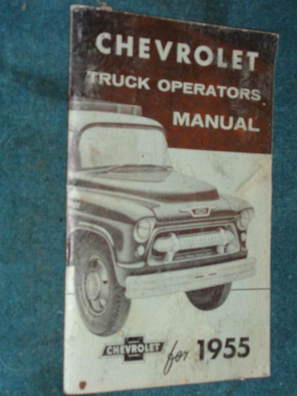 1955 chevrolet truck / second series / owner's manual / guide / nice original!!!