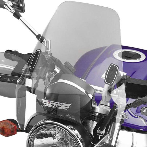 Clear national cycle deflector screen dx for 7/8" bars