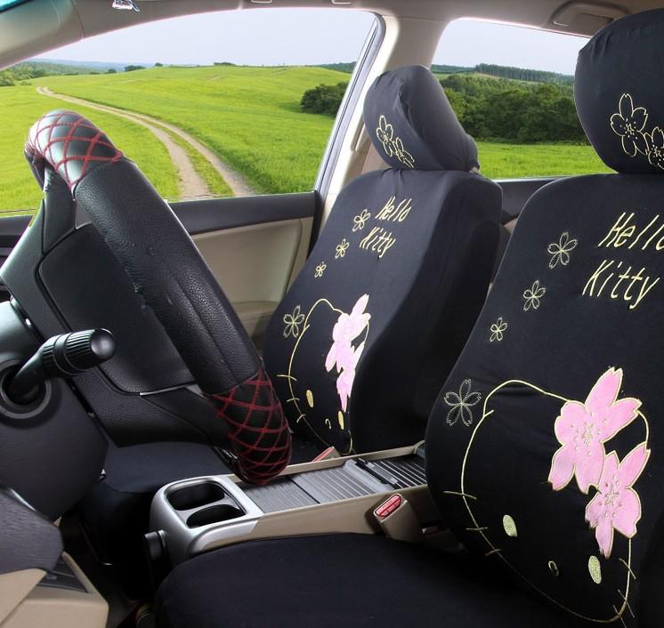 High-quality hello kitty universal auto/car seat covers for car auto washable