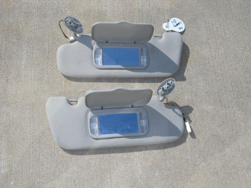 02 03 04 jeep liberty sun visor pair