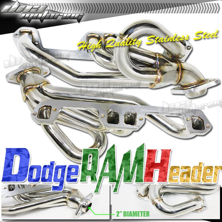 Ram/durango/dakota 5.2l v8 stainless steel performance racing header/exhaust ss
