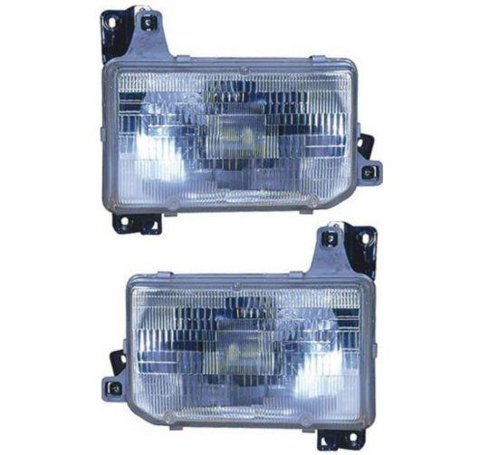 Nissan d21 hardbody pickup truck pathfinder headlights headlamps pair set