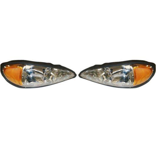 99-05 pontiac grand am headlights headlamps head lights lamps pair set new