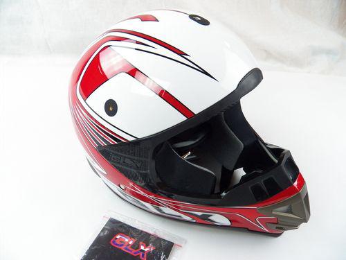 Glx xp10-gr galaxy off road helmet - medium red xp-10