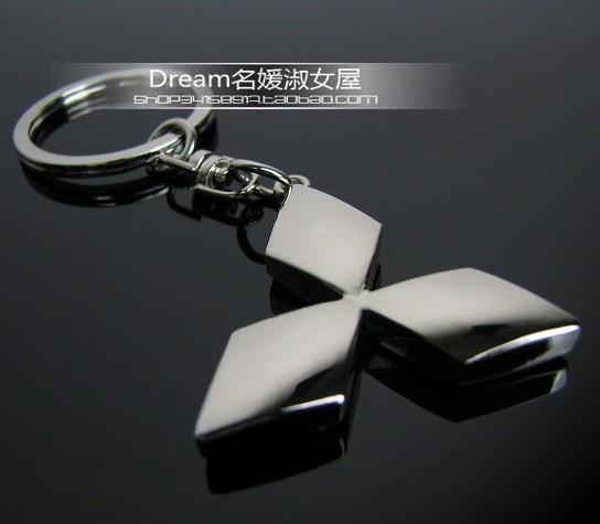 Car motor logo keychain keyring keyfob zinc alloy free shipping for mitsubish!!!