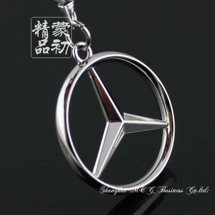 Car motor logo keychain keyring keyfob zinc alloy free shipping for benz