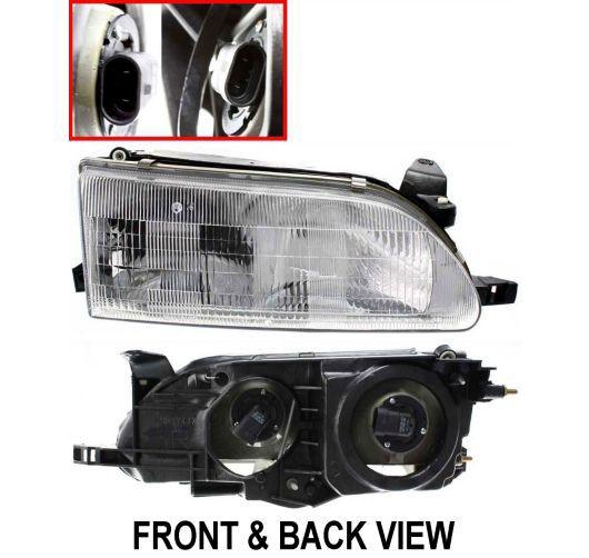 93-97 toyota corolla passenger side head light lamp assembly r/h right dx le ce