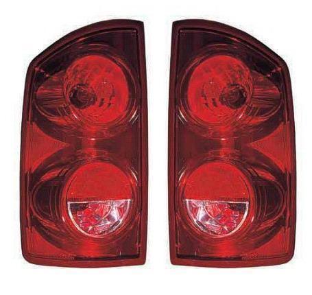 07 08 09 dodge ram truck taillight pair set both new taillamp 1500 2500 3500