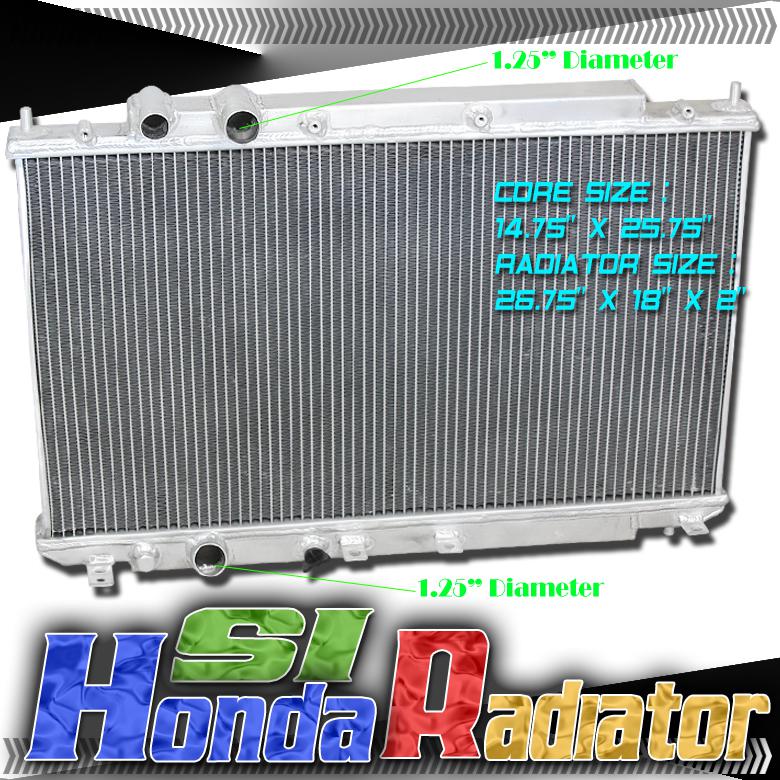 06-11 honda civic si fg2/fa5 ka20 2-row/core full aluminum racing radiator mt