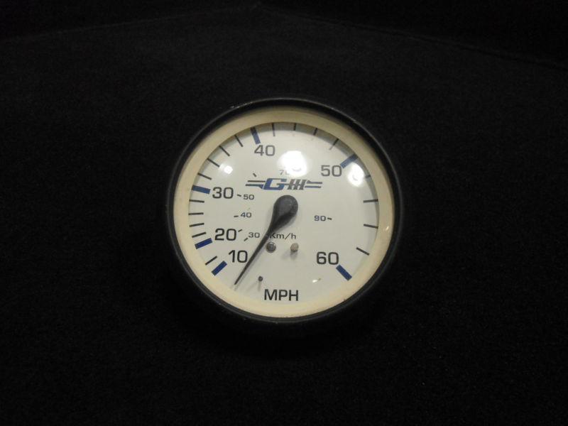 Used #se9888a  3.5" speedometer 10-60mph giii outboard boat instrument part # 4