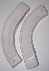 New mopar white bench seat hinge covers 1966-67 b-body