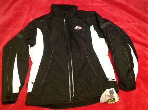 Womens hmk jewel snomobiling jacket with pink logo size l-brand new