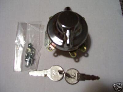 Harley hummer ignition switch chrome w/ keys new (279)