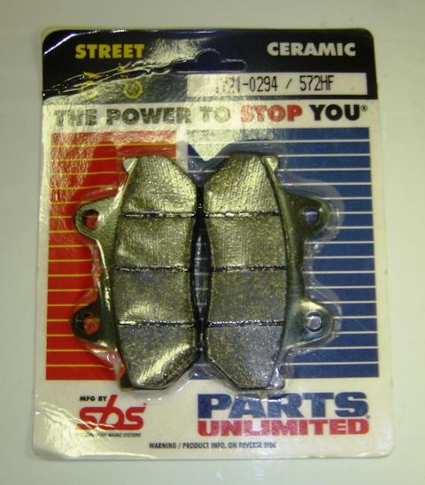 Sbs brake pads 572hf honda helix250, cm450,gl500,cb750,cb900,gl1100 freeshipping