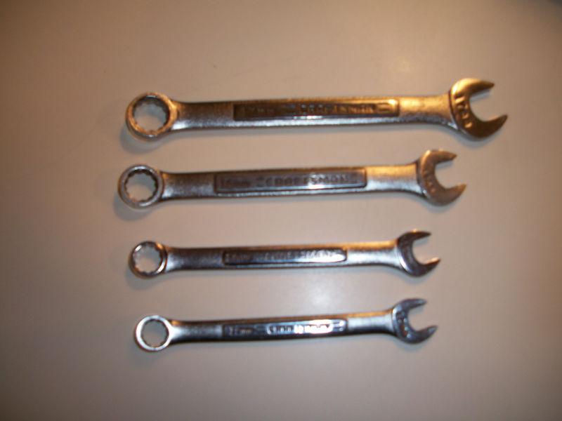 Craftsman combination 12 point metric wrenches - set of 4