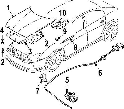 Nissan 65601zk30a genuine oem factory original lock