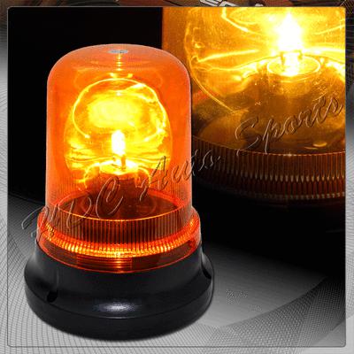 Rotating revolving amber magnetic base safety emergency strobe light beacon