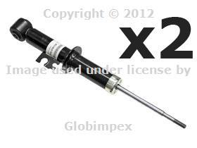 Bmw mini r52 + sport shock absorber rear genuine new (2) + 1 year warranty