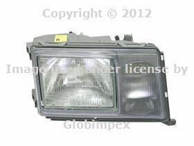 Mercedes w124 right headlight assembly bosch oem new + 1 year warranty