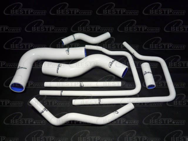 Silcone radiator coolant heater hose subaru impreza gc8 ej20 2.0 sti wrx white