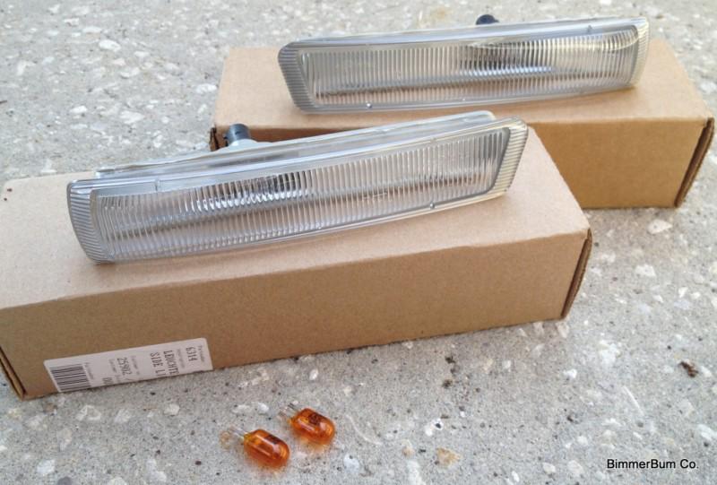 Bmw z3 clear bumper lights 1.9 2.3 2.5 2.8 3.0 m coupe roadster oe new l&r mz3