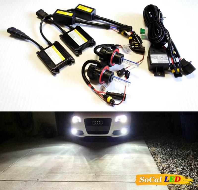 New h13 4300k bi-xenon h/l hid kit slim system ballasts oem white headlight s0