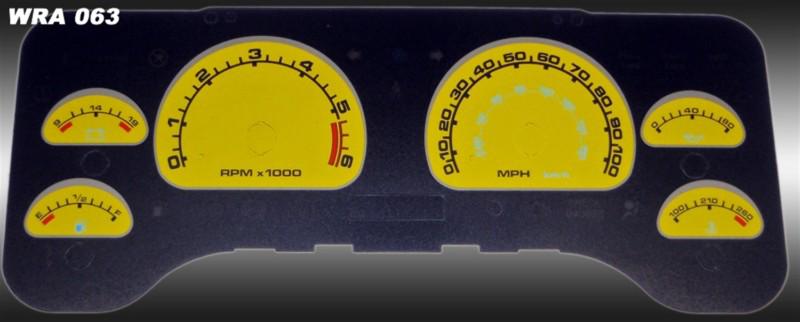 Us speedo wra063 us speedo daytona edition color replacement gauge face kit