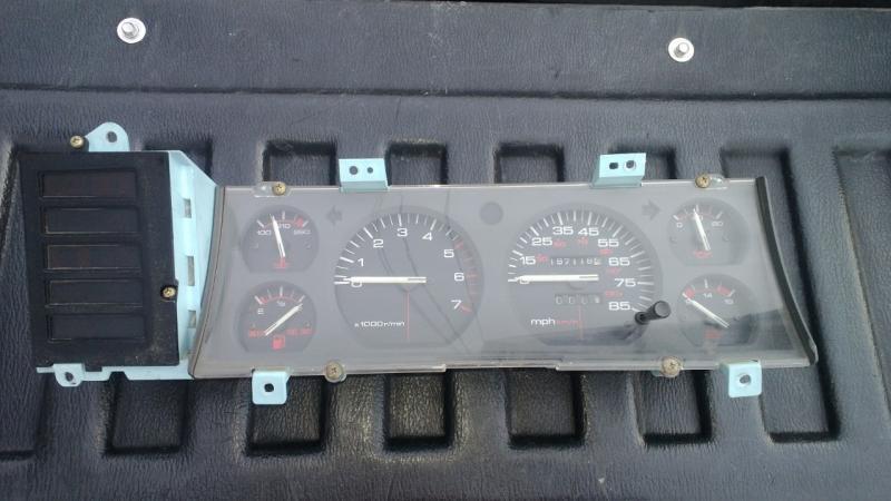 1987-1990 jeep cherokee comanche xj mj tachometer full gauge instrument cluster