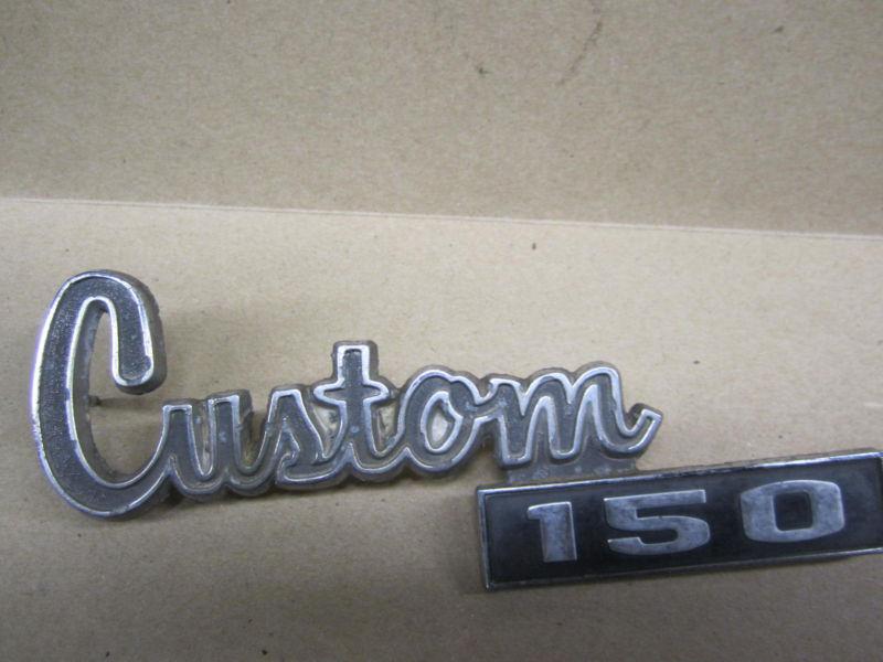 Chevy chevrolet emblem ornament " custom 150 "